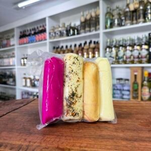 Kit provolone 4 sabores (vinho, natural, temperado, defumado)